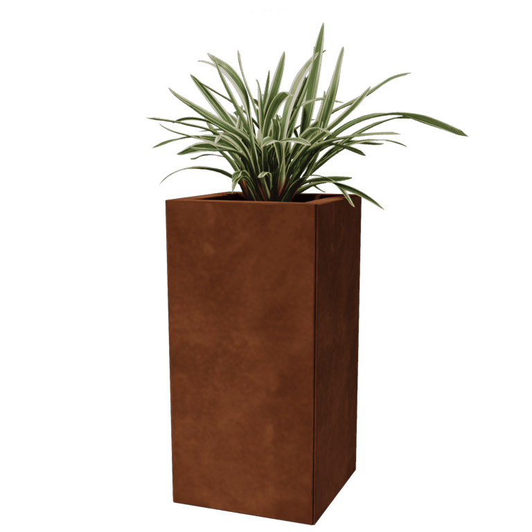 Corten terasest lillekast - Ruut - 30 x 30 cm