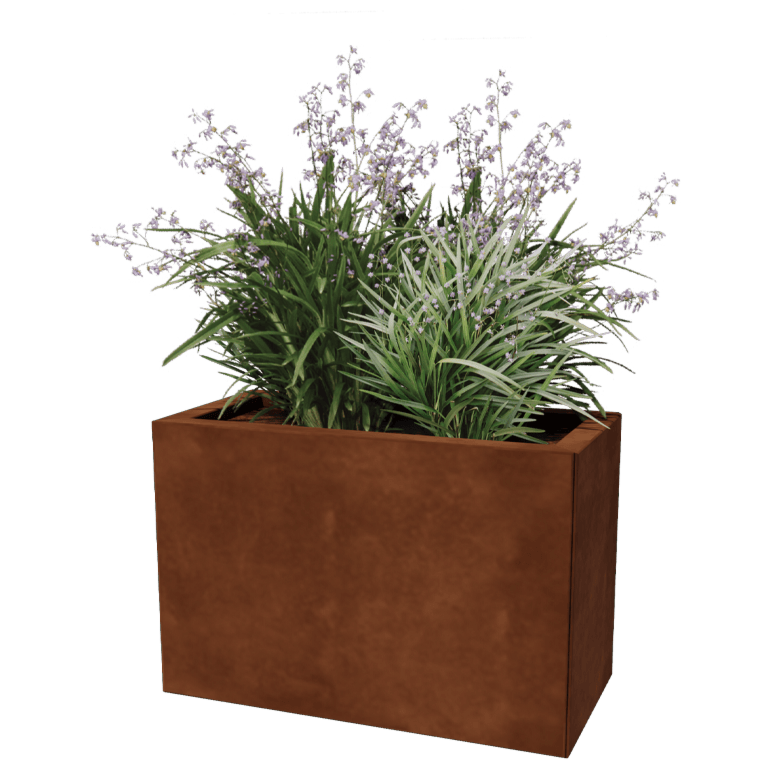 Corten terasest lillekast - Ristkülik - 30 x 60 cm