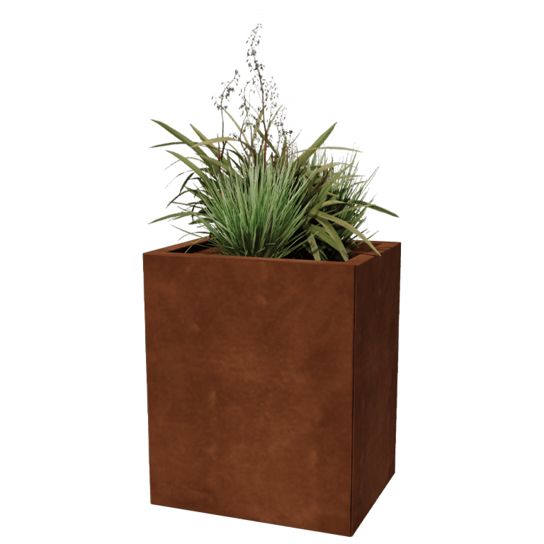 Corten terasest lillekast - Ristkülik - 40 x 50 cm