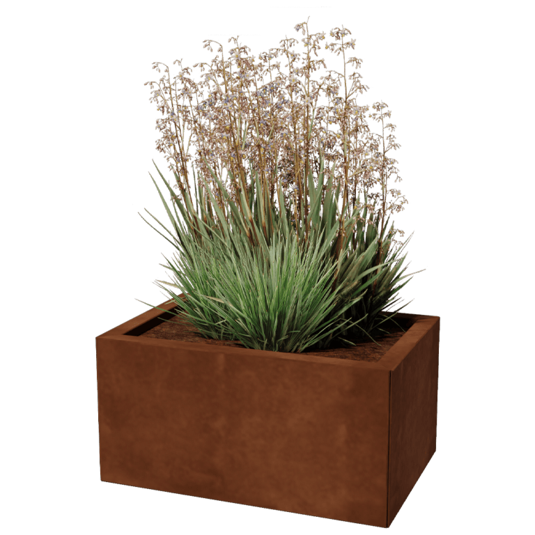 Corten terasest lillekast - Ristkülik - 40 x 60 cm