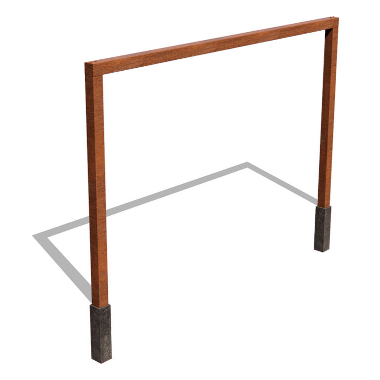 Corten terasest pergola - Sirge - 400 x 230 cm