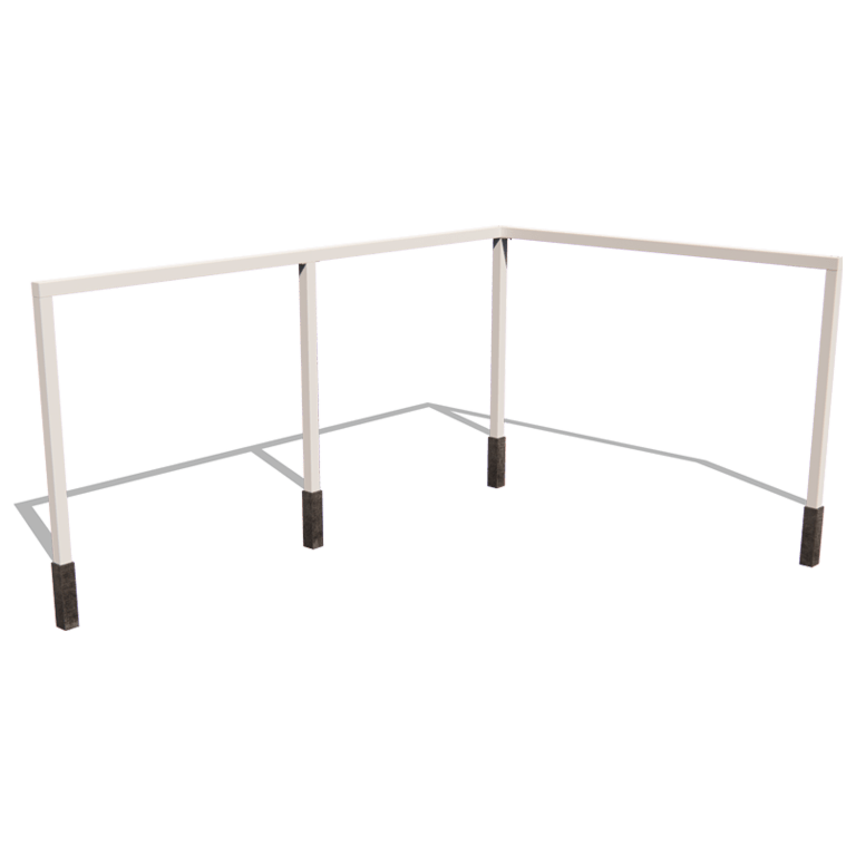 Terasest pergola - Nurk - 600 x 412 x 230 cm