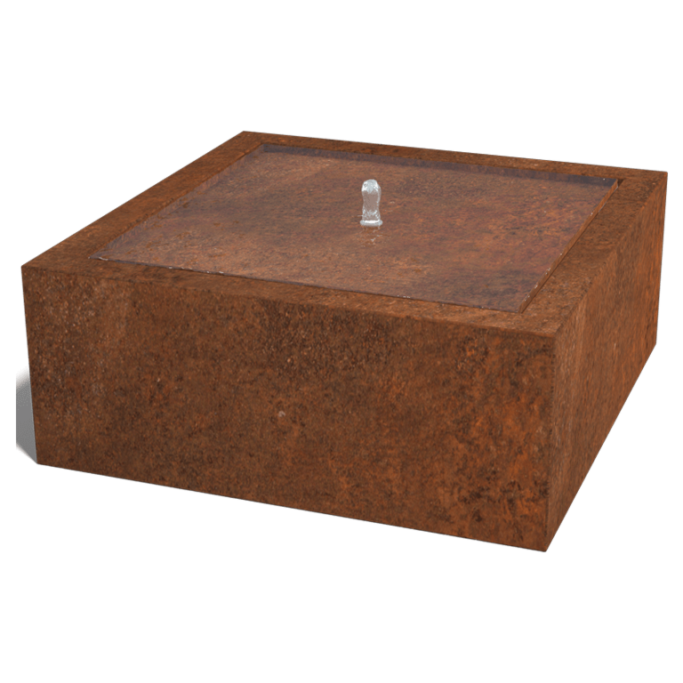 Corten terasest purskkaev - Lyra - 100 x 100 x 40 cm