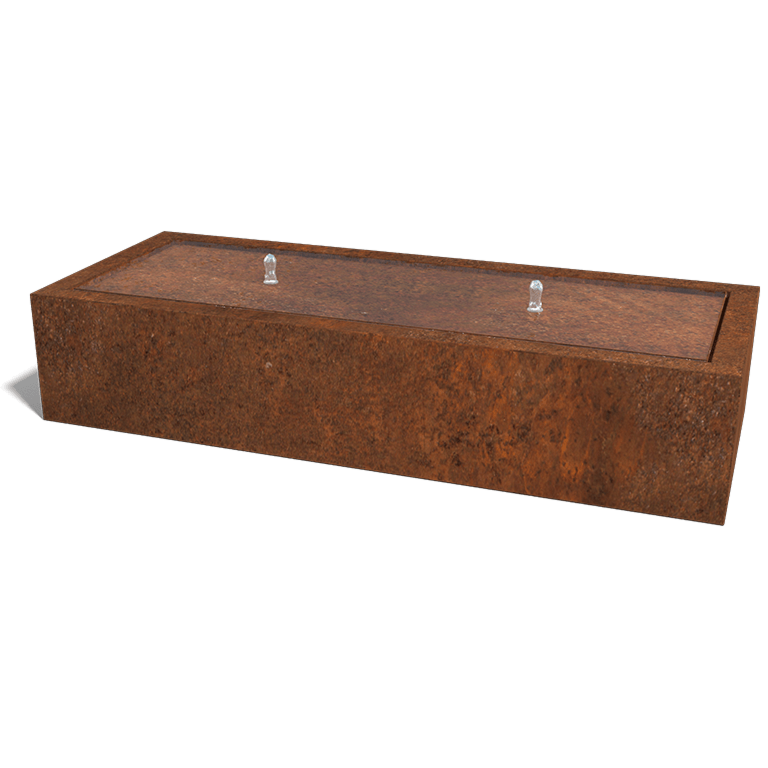 Corten terasest purskkaev - Lyra - 200 x 200 x 40 cm
