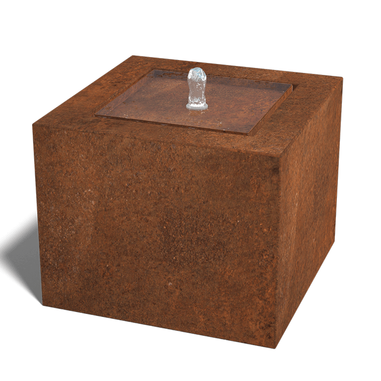 Corten terasest purskkaev - Lyra - 50 x 50 x 40 cm