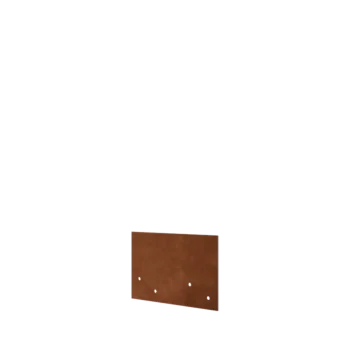 Corten terasest ühendusplaat - Sirge - Kõrgus peenraääris 12 / 15 cm