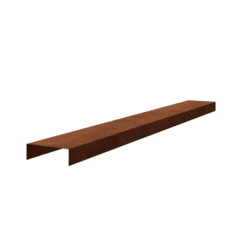Corten terasest u-profiil - 5 x 15 x 5 cm - 150 cm
