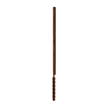 Corten terasest aed H - Lõpp-post maavardaga - 190 x 6 x 6 cm - Jaoks 4x paneeli 47,5 cm