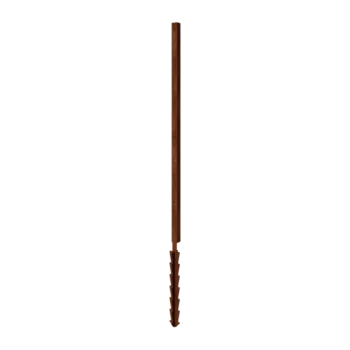 Corten terasest aed H - Lõpp-post maavardaga - 190 x 6 x 6 cm - Jaoks 3x paneeli 63,3 cm
