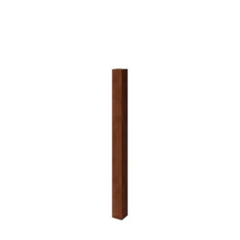 Corten terasest aiapost - 12 x 12 x 150 cm