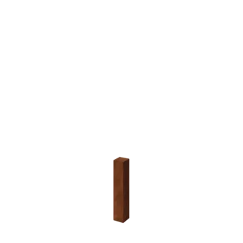 Corten terasest aiapost - 12 x 12 x 60 cm