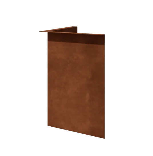 Corten terasest peenraääris - Painutatud - Sisenurk - Kõrgus 45 cm