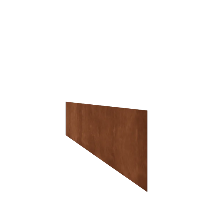 Corten terasest peenraääris - Sirge - Kõrgus 25 cm - 150 cm