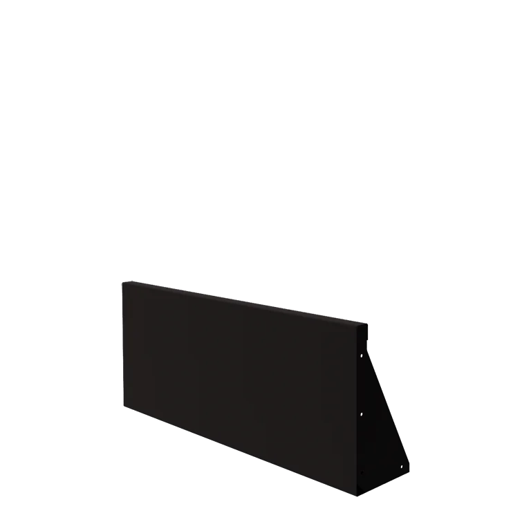 Terasest tugisein - Sirge - 100 x 40 cm - RAL9005 matt (must)