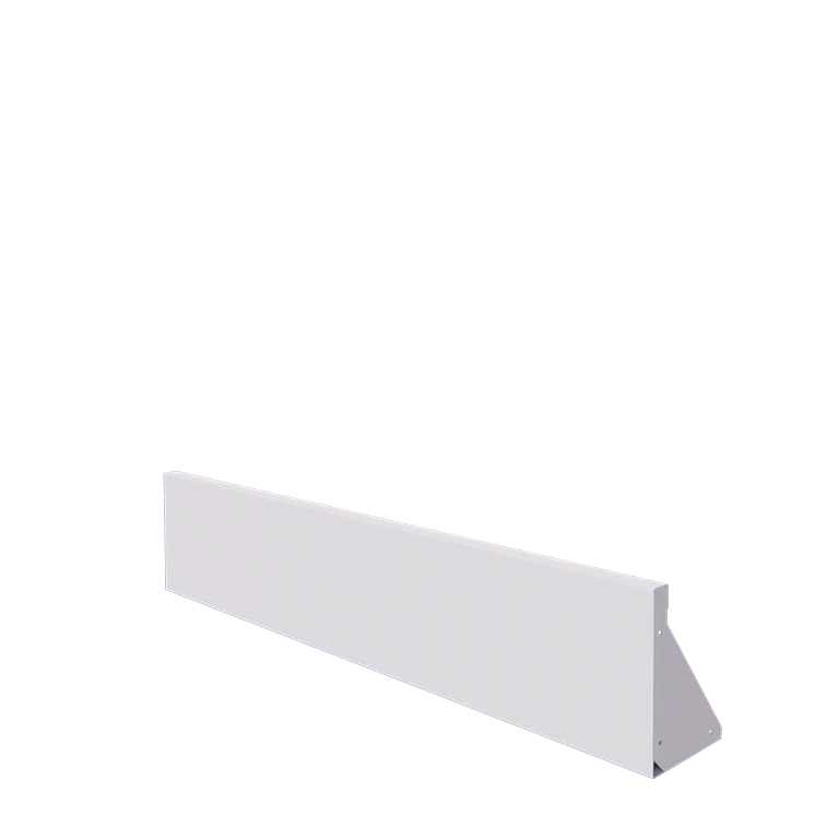 Terasest tugisein - Sirge - 150 x 30 cm - RAL9010 matt (valge)