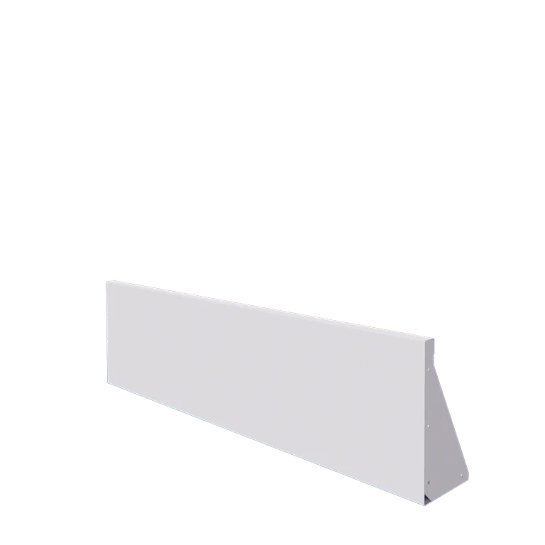 Terasest tugisein - Sirge - 150 x 40 cm - RAL9010 matt (valge)
