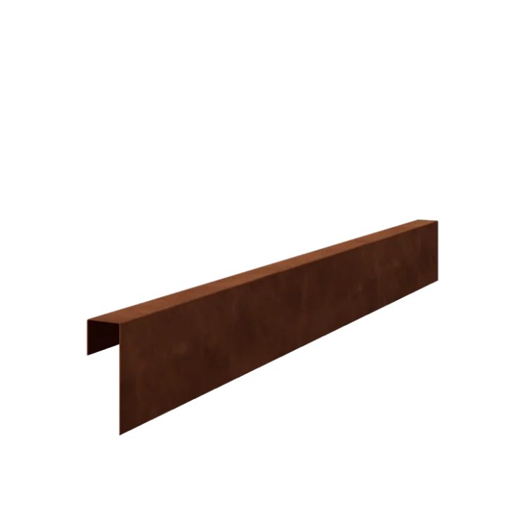 Corten terasest u-profiil - 15 x 5 x 5 cm - 150 cm