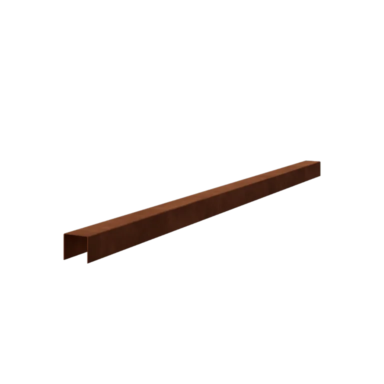Corten terasest u-profiil - 5 x 5 x 5 cm - 150 cm