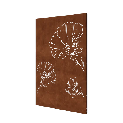 Corten terasest aiapaneel - Moon - 120 x 6 x 190 cm