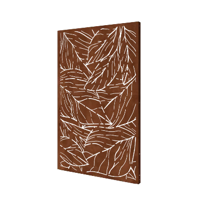 Corten terasest aiapaneel - Lehed 1 - 120 x 6 x 190 cm