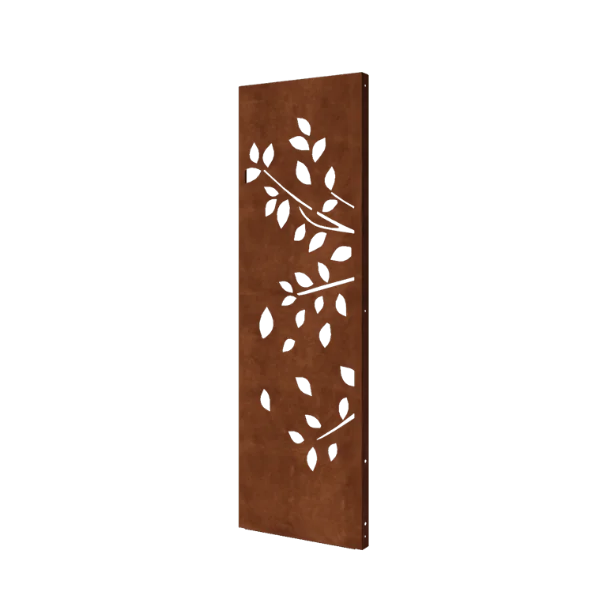 Corten terasest aiapaneel - Puu - Osa 1 - 60 x 6 x 190 cm