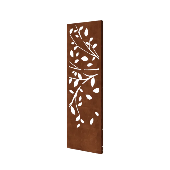 Corten terasest aiapaneel - Puu - Osa 2 - 60 x 6 x 190 cm