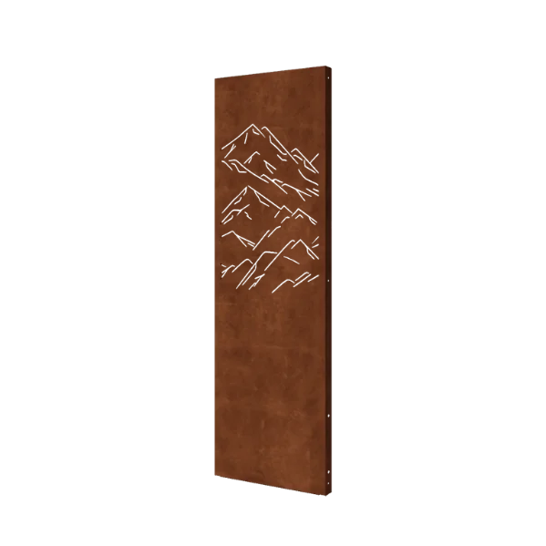 Corten terasest aiapaneel - Mäed 1 - 60 x 6 x 190 cm