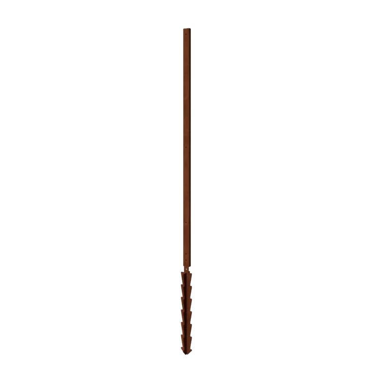 Corten terasest post - Sirge maavaia­ga - 190 x 6 x 3 cm