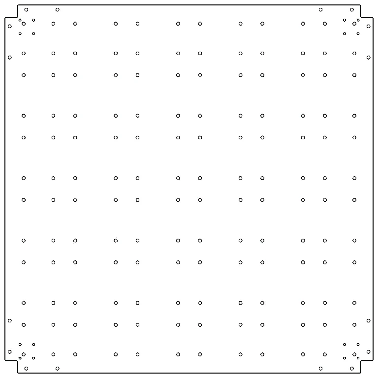 Tsinkterasest põhjalaud - 120 x 120 cm