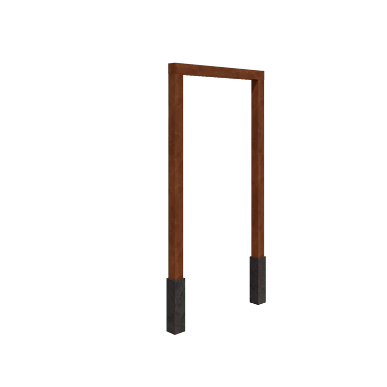 Corten terasest pergola - Sirge - 150 x 230 cm - Betoonvundamendiga