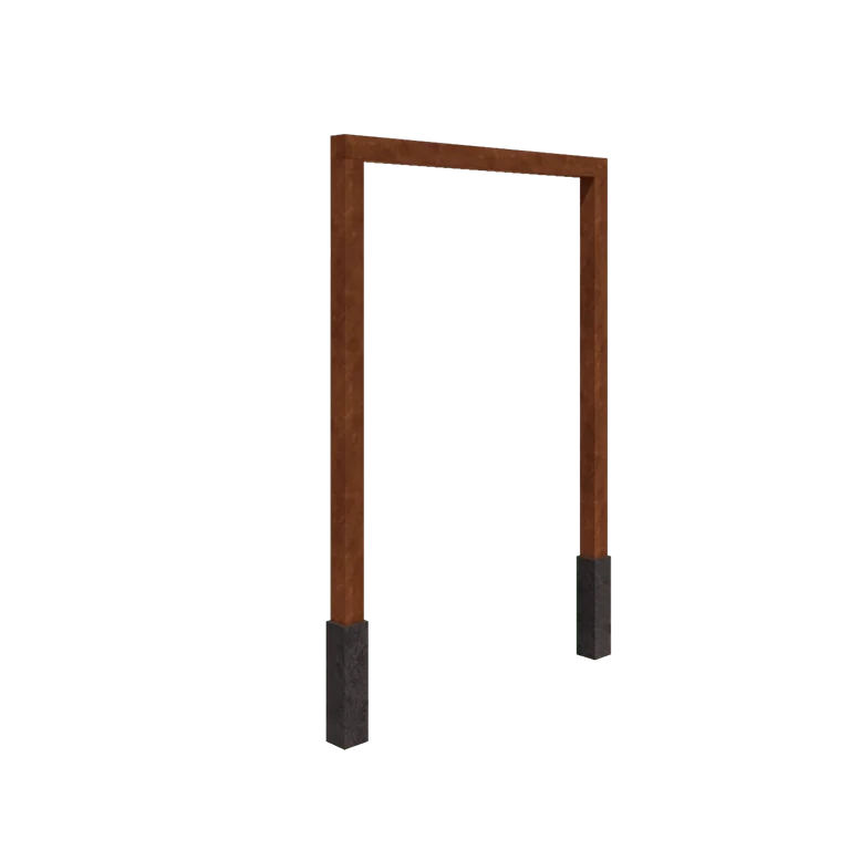Corten terasest pergola - Sirge - 200 x 230 cm - Betoonvundamendiga