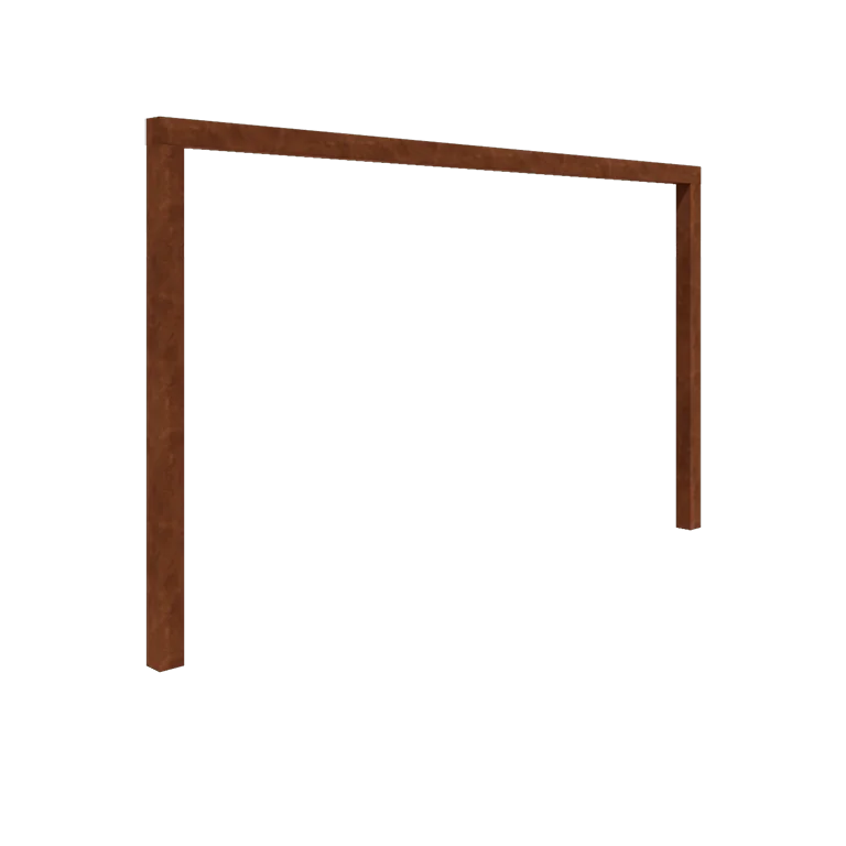 Corten terasest pergola - Sirge - 400 x 230 cm - Ilma betoonvundament