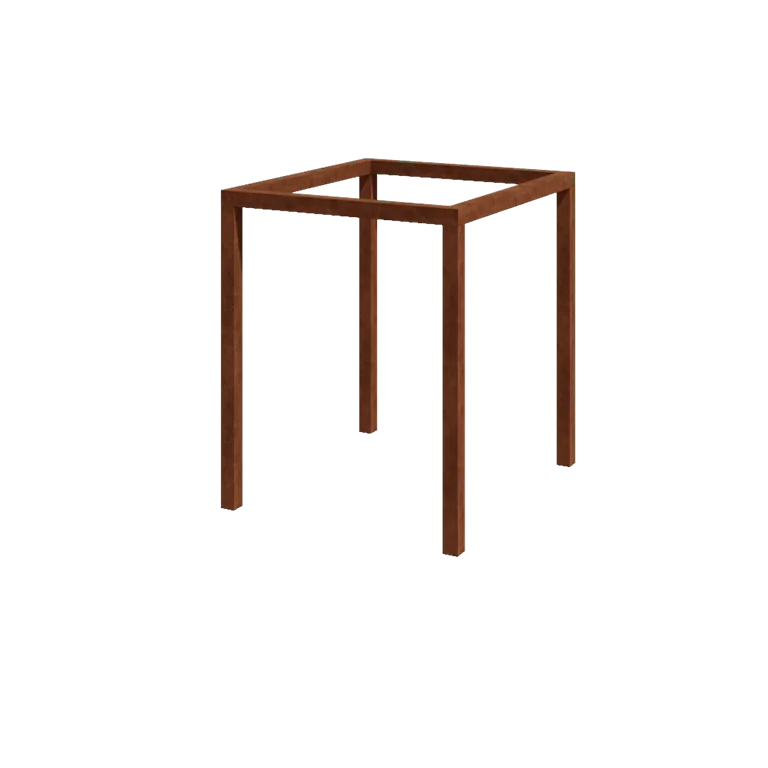 Corten terasest pergola - Ruut - 224 x 200 x 230 cm - Ilma betoonvundament