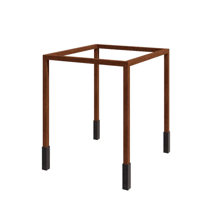 Corten terasest pergola - Ruut - 274 x 250 x 230 cm - Betoonvundamendiga