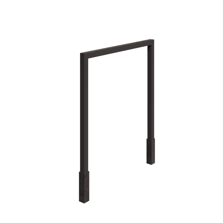 Terasest pergola - Sirge - 250 x 230 cm - RAL7016 matt (antratsiithall) - Betoonvundamendiga
