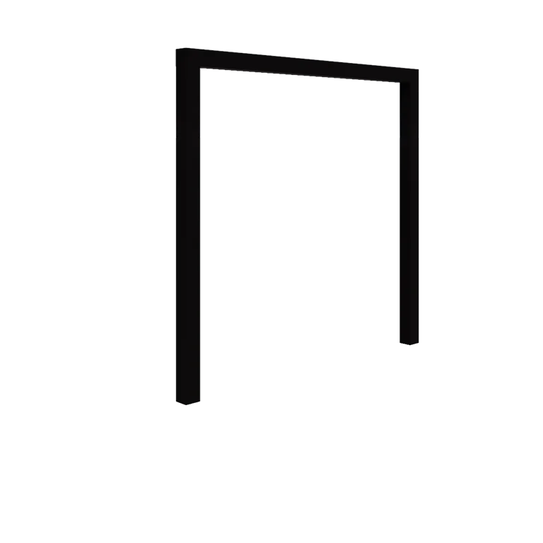 Terasest pergola - Sirge - 250 x 230 cm - RAL9005 matt (must) - Ilma betoonvundament