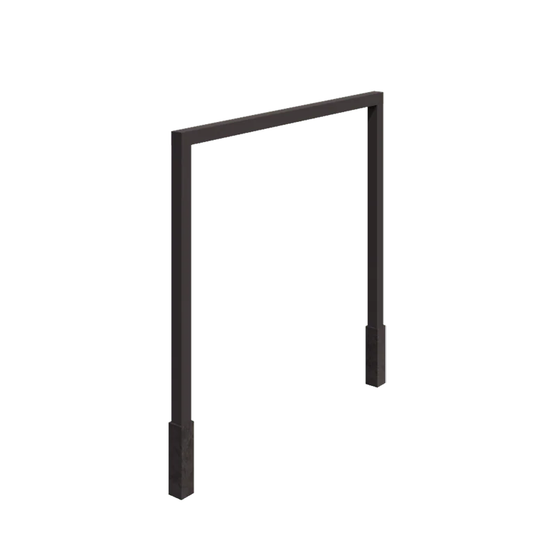 Terasest pergola - Sirge - 300 x 230 cm - RAL7016 matt (antratsiithall) - Betoonvundamendiga