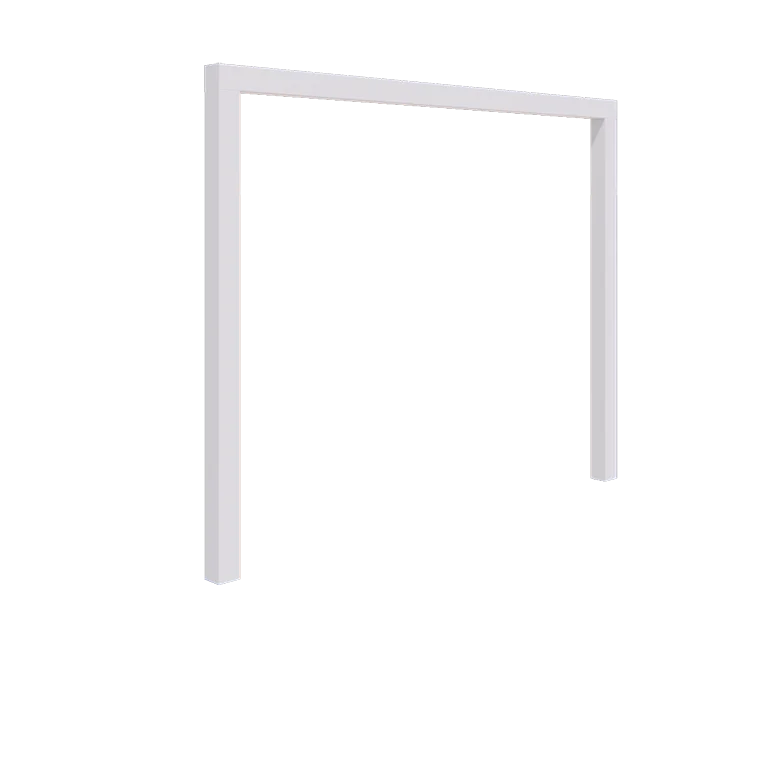 Terasest pergola - Sirge - 300 x 230 cm - RAL9010 matt (valge) - Ilma betoonvundament