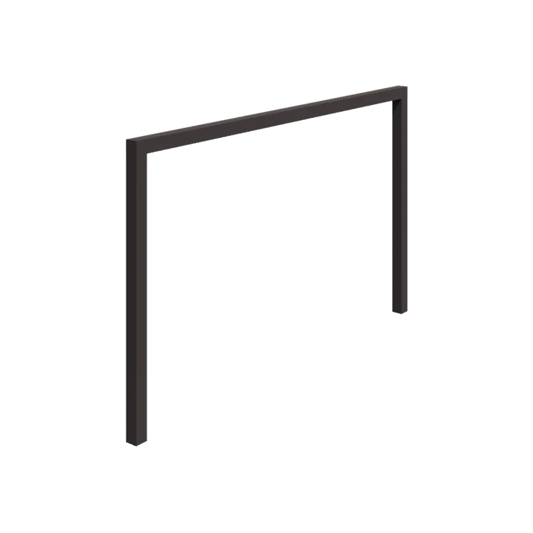 Terasest pergola - Sirge - 400 x 230 cm - RAL7016 matt (antratsiithall) - Ilma betoonvundament