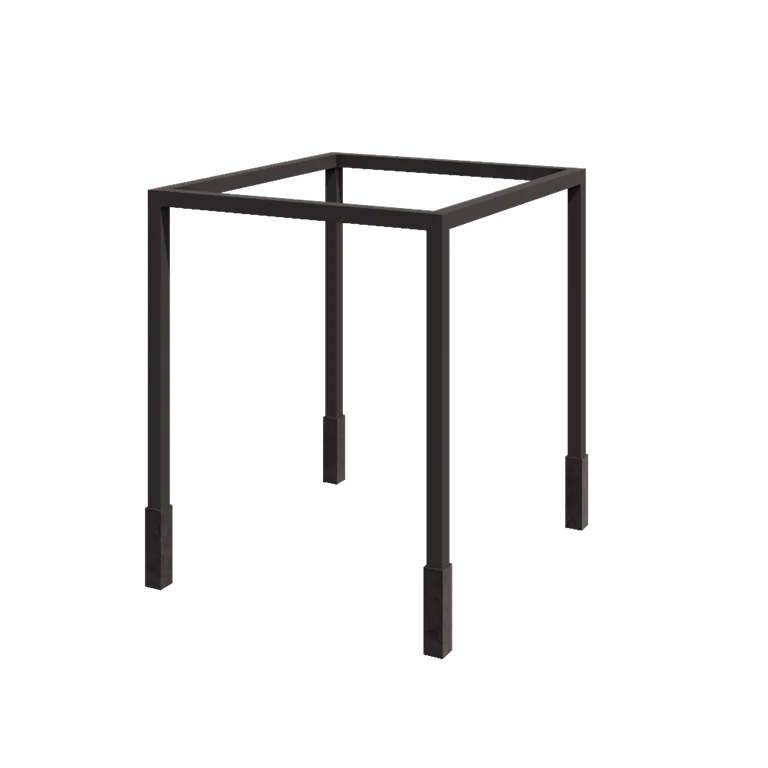 Terasest pergola - Ruut - 274 x 250 x 230 cm - RAL7016 matt (antratsiithall) - Betoonvundamendiga
