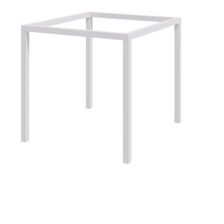 Terasest pergola - Ruut - 274 x 250 x 230 cm - RAL9010 matt (valge) - Ilma betoonvundament