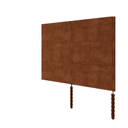 Corten terasest aed H3 - Täiskomplekt - 252 x 6 x 190 cm