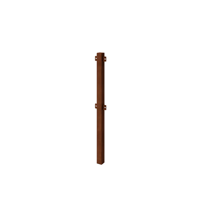 Corten terasest dekoratiivne piirdeaed - Vahepost - 110 cm
